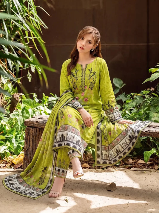3Pcs Unstitched Marhaba Vol 01 Design 01