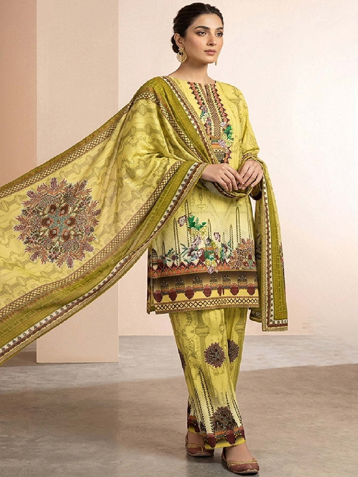 3Pcs Unstitched Marhaba Vol 01 Design 03