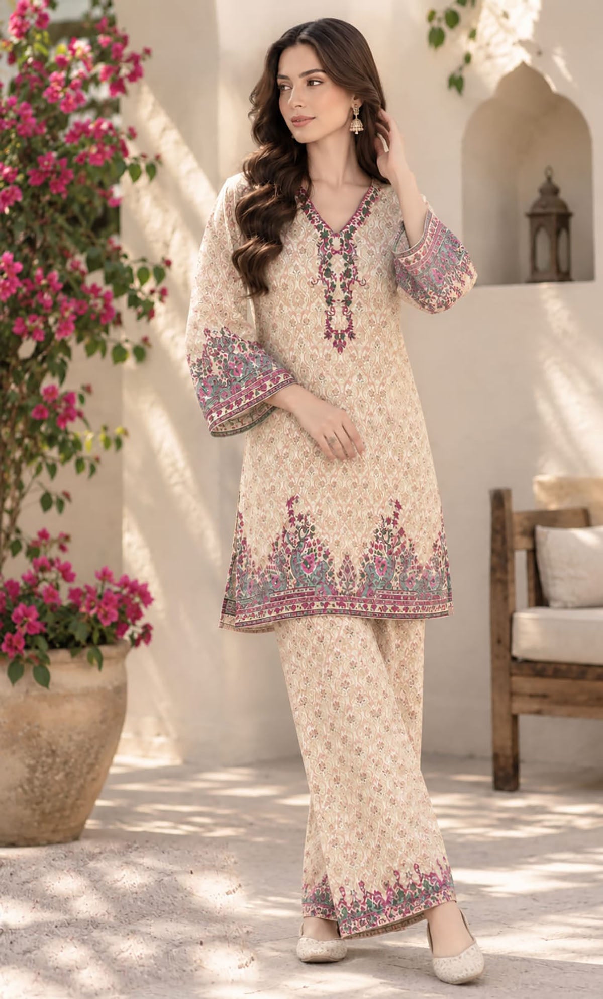 2Pcs Unstitched  LUS-V11-10 S