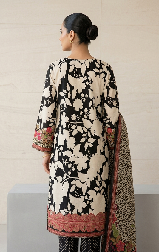 3Pcs Unstitched  LUS-V5-003