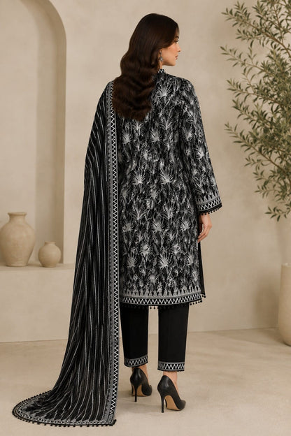 3Pcs Unstitched  LUS-V6-007