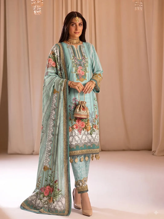 3Pcs Unstitched Marhaba Vol 01 Design 04