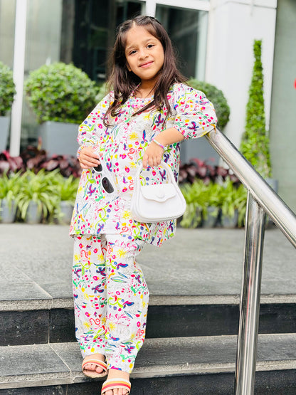 RWS-0004, Ivory Digital Print 2 Pcs