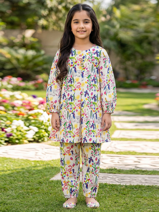 RWS-0004, Ivory Digital Print 2 Pcs