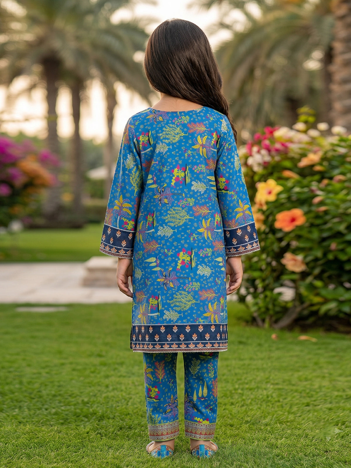 RWS-0014, Deep Blue Digital Print 2 Pcs