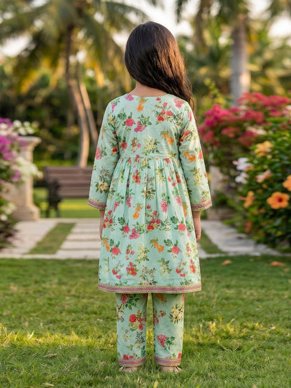 RWS-0019, Mint Green Digital Print 2 Pcs